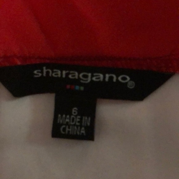 NWT Sharagano off shoulder floral dress with belt - Picture 6 of 8